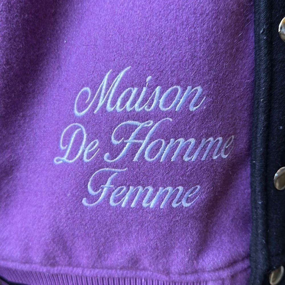Homme + Femme letterman jacket- world champs size M runs a size larger - Picture 8 of 11